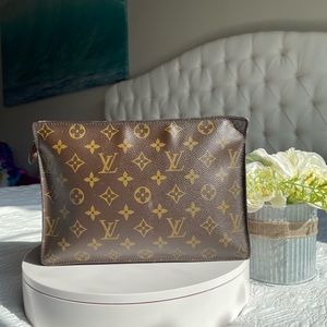 Authentic Louis Vuitton Vintage Shoulder Satchel Brown Monogram bag